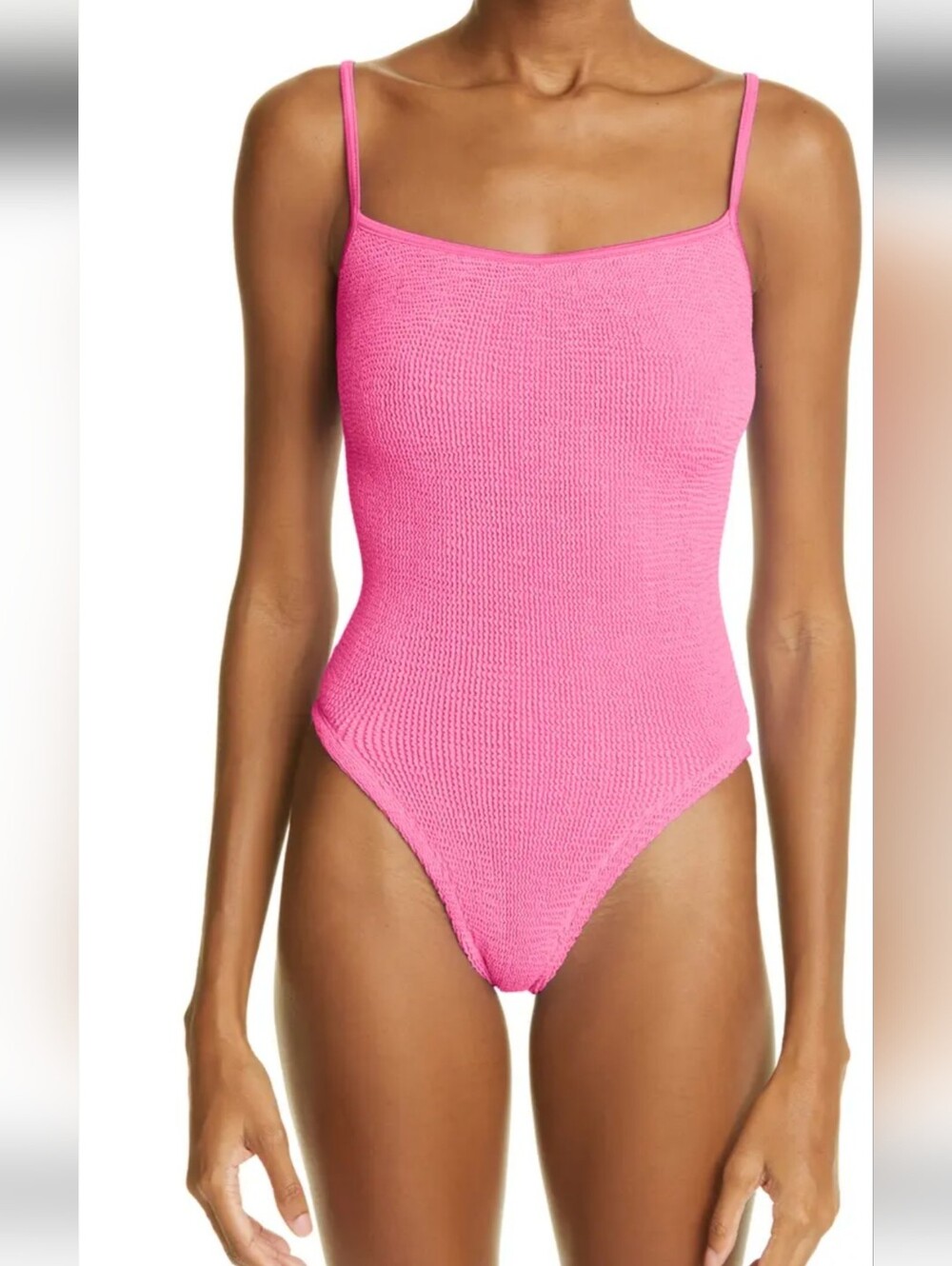 Pink Hunza G one piece osfm